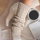 thumbnail image 2 of Calcetines térmicos de lana, calentadores de piernas de punto, calcetines de pelo para mujer, calentadores de piernas, calcetines de moda de otoño e invierno, calentadores de piernas, 2 of 5