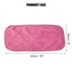 thumbnail image 2 of Unique Bargains 2pcs Paños de Limpieza Reutilizables para Desmaquillar Toallas de Limpieza de Maquillaje Lavables 16''x8'' 2pcs-Rosa Rojo, 2 of 7