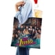 thumbnail image 4 of SOY LUNA Bolso de tela con estampado de lienzo para mujer, bolsa de compras reutilizable y estética, con cremallera interior, regalo para mujer, 35 × 40 cm., 4 of 6