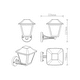 thumbnail image 2 of Farol de muro led Wifi negro, 2 of 3
