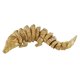 thumbnail image 2 of Estatuilla De Cocodrilo Regalo Simulación De Cocodrilo Modelo De Juguete Para Patio Escritorio Oficina Dorado, 2 of 5