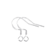 thumbnail image 1 of 100 ganchos para aros, 50 pares, color plata, 1 of 3