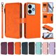 thumbnail image 3 of Funda Cartera Mariposa para [Xiaomi Redmi 13 4G/5G] con Soporte y Cremallera Naranja, 3 of 6