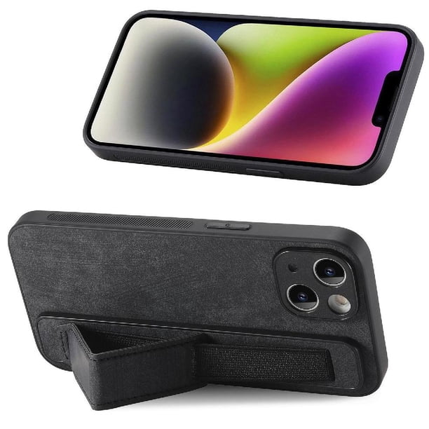 Funda Protectora con Correa para iPhone 14 Plus Resistente a Golpes Negro