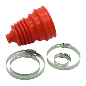 Magideal - Juego De Botas De Junta Homocinética Con 4 Abrazaderas, Reemplazables Directamente, Accesorios Automotrices Duraderos Y Resistentes Al Desgaste, Cauch Rojo