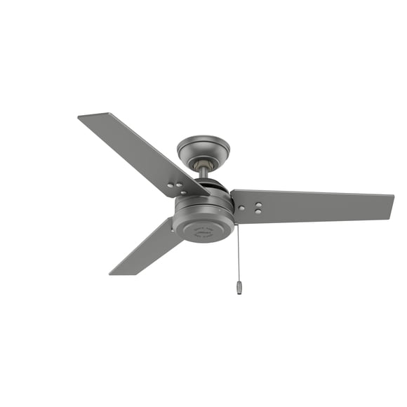 Ventilador de techo Hunter Cassius 50256, 44 pulgadas, plata mate