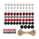 thumbnail image 1 of Adornos navideños de cuentas de madera de muñeco de nieve con cuerda de cáñamo, colgantes de Navidad para llaveros, bolsas, regalos de cumpleaños para, 1 of 5