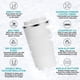 thumbnail image 2 of VasoTermico Portátil doble capa acero inoxidable café 380ml Blanco, 2 of 4