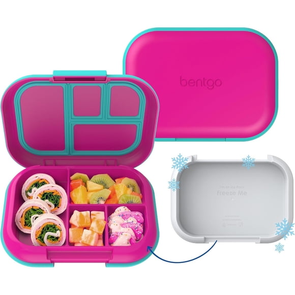 Bentgo Chill Kids Bento Box de 4 Compartimentos, a Prueba de Fugas