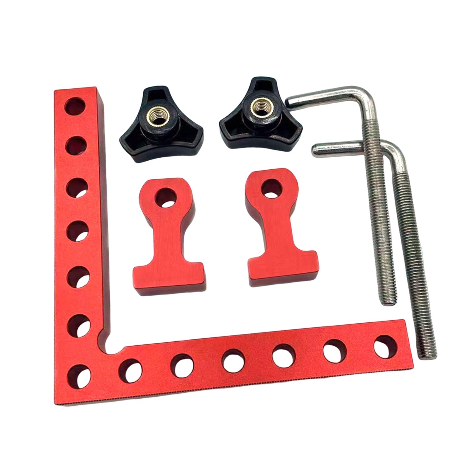 Ioensy - Abrazadera De Ángulo Recto Para Carpintería, Resistente Y Versátil, De Aluminio, 3 Piezas