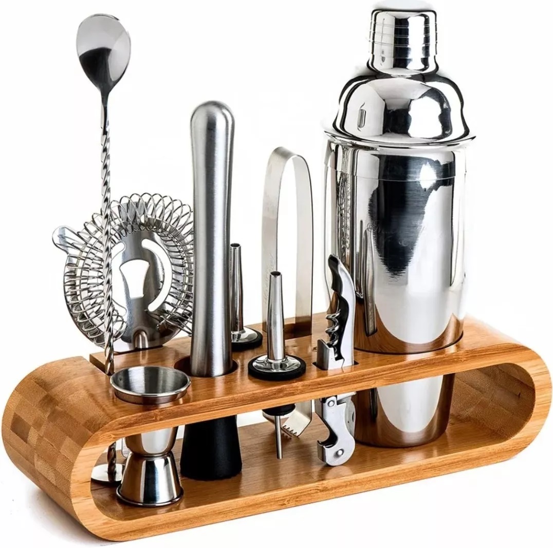 Genérico - Set Bartender Profesional Cocteleria Utensilios Bar 12 Pcs
