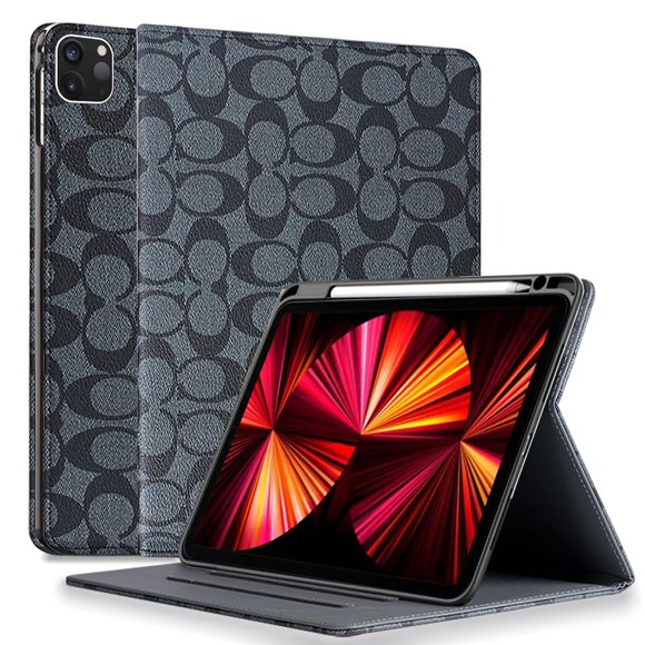 Funda para iPad HYHCF 11" Cuero PU con Porta Lápiz Negra