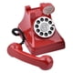 thumbnail image 3 of Teléfono Retro Hucha Teléfono Caja de Ahorro de Dinero Escultura Decoración de Mesa Dial Teléfono Tarro de Ahorro de Dinero para Dormitorio Estante de rojo, 3 of 4