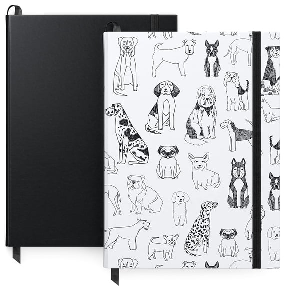 Cuadernos ARTEZA, juego de 2 unidades, 15 x 20 cm, 96 hojas, diseño de perros