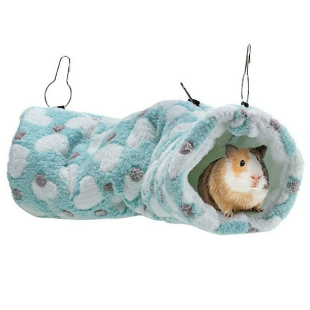 Túnel colgante para animales pequeños, juguetes colgantes para hámster, hamaca para petauros del azúcar, accesorios para jaula, ropa de cama para chinchillas