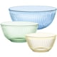 thumbnail image 1 of Cuencos de vidrio para mezclar Pyrex Colors tintados, juego de 3 piezas de 1,2 L, 2,2 L y 4,2 L, 1 of 5