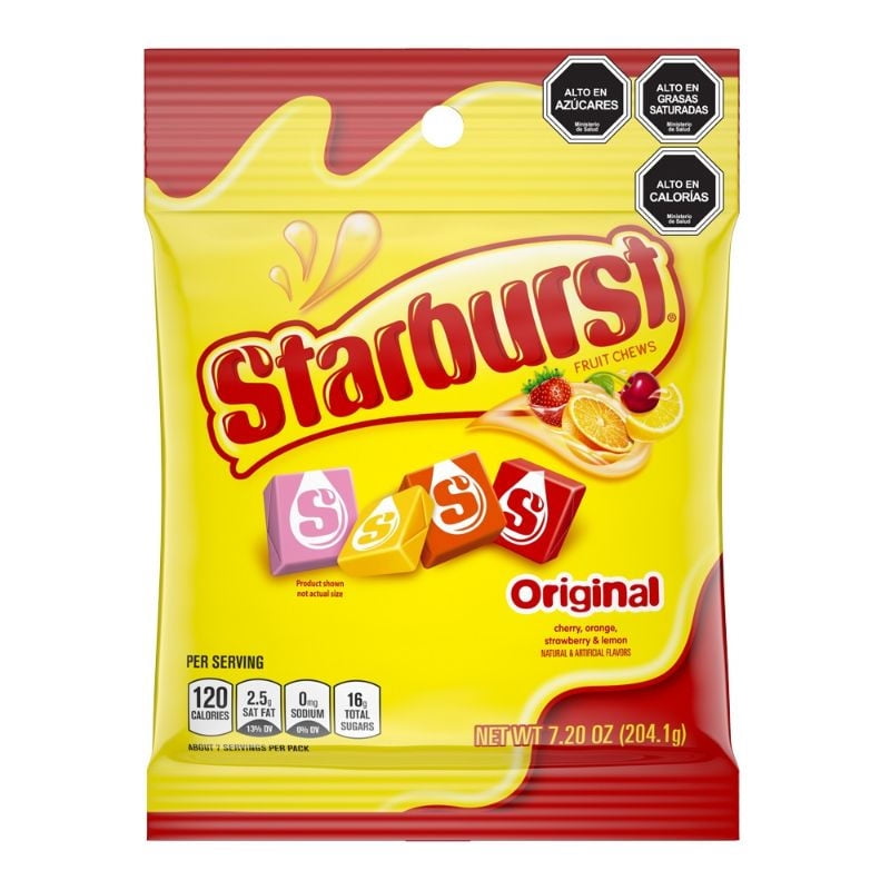 Caramelos Masticables Frutales Original 204 g Starburst