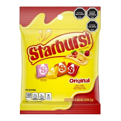 Caramelos Masticables Frutales Original 204 G Starburst