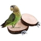 thumbnail image 1 of Soporte de percha de madera natural Juguete para mascota pequeña, mediana, pájaro, loro, periquito, cacatúa, conure, agapornis, pinzón, agapornis, canario, hámster, jerbo, rata, chinchilla, ardilla, j, 1 of 6