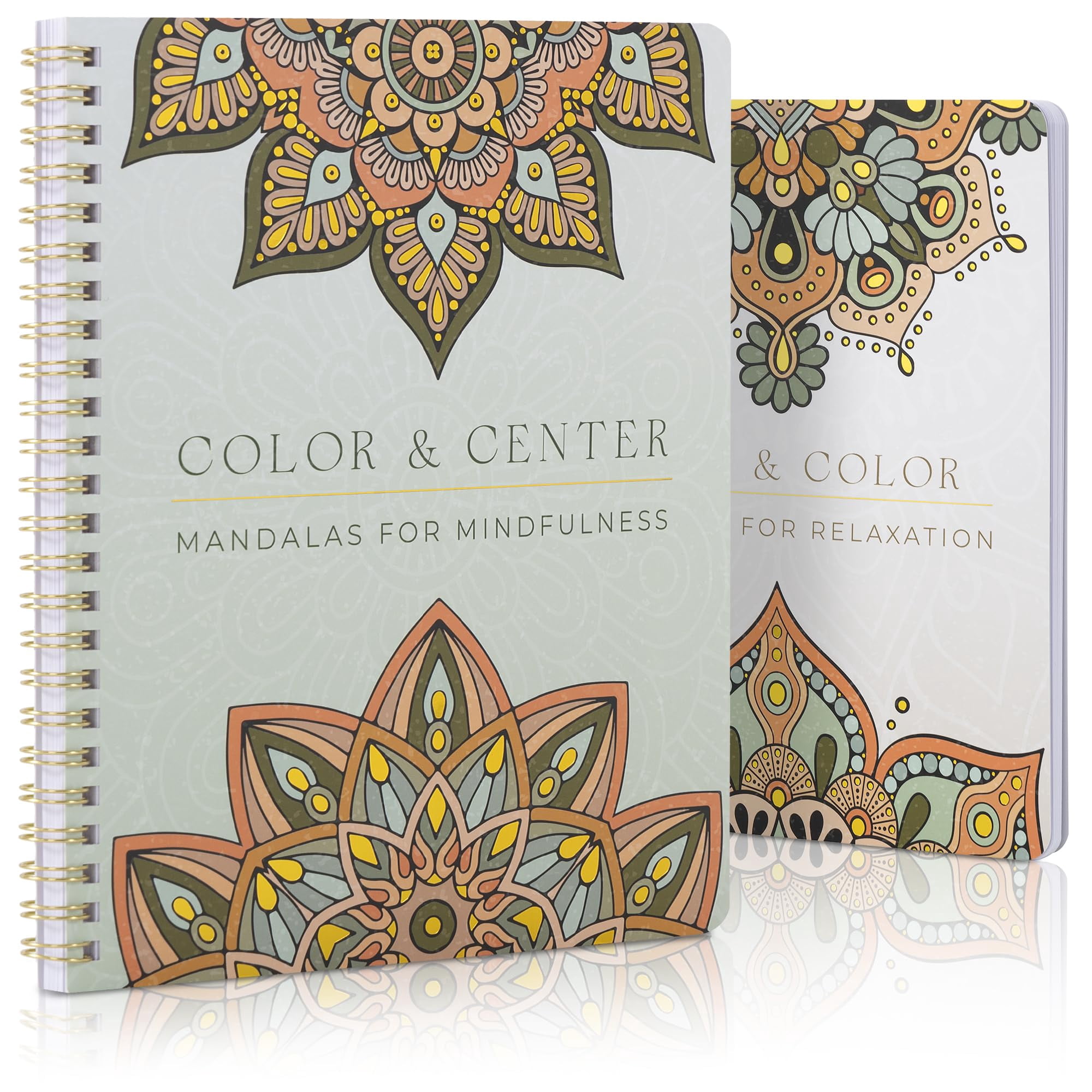 Set De Libros Para Colorear Para Adultos Zicoto: Mandalas Para Relajación