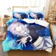 thumbnail image 1 of Nekomata Okayu Bedding Set Boys Girls Size Duvet Cover Pillowcase Bed Kids Adult Fashion Home Textileextile Bed Sheets, 1 of 5