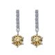 thumbnail image 1 of Aretes de Moissanita 2cttw para Mujer Color D Claridad VVS1 Aretes Colgantes de Diamante Aretes de Boda de Plata Esterlina para Novias Dama de Honor con Certificado, 1 of 9