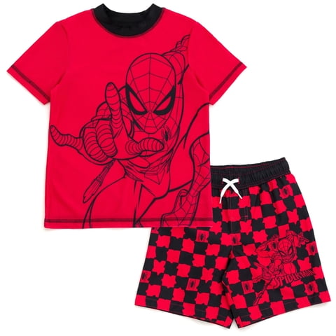 Conjunto De Natación Para Niños Marvel Spider-Man Con Protección Solar Upf 50+