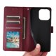 thumbnail image 3 of Funda Cartera para Samsung Galaxy S21 Ultra 5G con Tarjetero, Soporte y Cordón - Protección Rojo, 3 of 5