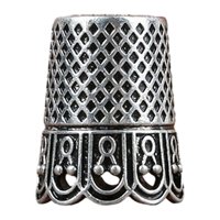 Bothyi - Dedal De Costura Dedal Duradero Para La Yema Del Dedo Para Acolchar Accesorios De Bordado Plata