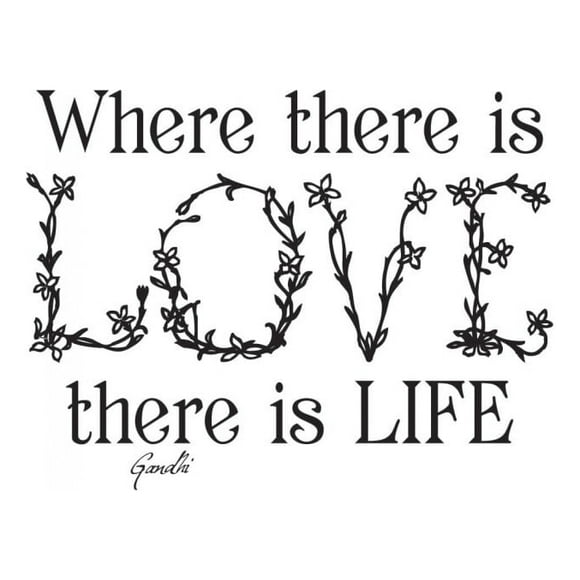 Decomural Where There Is Love Gandhi Life WS-44113