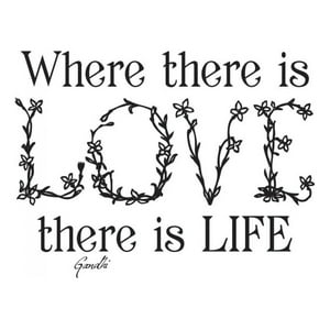 Rienda Libre Graphics - Decomural Where There Is Love Gandhi Life Ws-44113