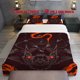 thumbnail image 1 of 3pcs The Wizard Retro Rock Music Theme Bedding Set Duvet Cover and Pillowcases, 1 of 5