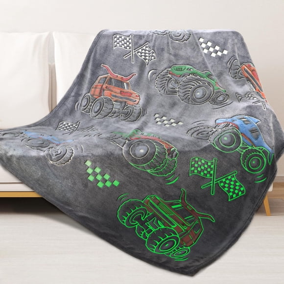 Blanket Truck Car Juguetes Para Niños Que Brillan En La Oscuridad 50 X 60 Cm