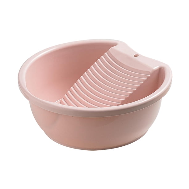 Cuenca de la tabla de lavar, bañera de lavandería, ropa fácil de lavar, ropa, tablero de lavado manual, bañera de lavado para ropa interior, al aire l rosa