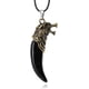 thumbnail image 3 of Hombres Antique Wolf Fang Tooth Colgante Collar Vintage Wolf Tooth Dragon Alloy Colgante Collar Fashion Choker Jewelry Gift, 3 of 6