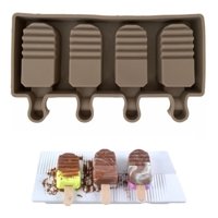 Genérico - Moldes De Silicona Para Helados Molde Paletas Helado Mini