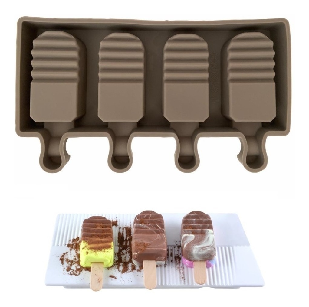 Genérico - Moldes De Silicona Para Helados Molde Paletas Helado Mini