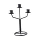 thumbnail image 1 of Candelabro De Metal Candelabro De 3 Brazos Cena Estreno De Una Casa Candelabro Cónico Negro, 1 of 5