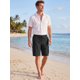 thumbnail image 2 of INSPIRE CHIC Pantalones Cortos Cargo de Hombre Casuales Ligeros con Cintura Elástica y Cordón, Múltiples Bolsillos, Talla XL, Negro, 2 of 5