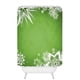 thumbnail image 1 of Cortina de ducha con símbolo navideño en verde, juego de cortina de baño con ganchos, tamaño 36 x 72 pulgadas, 1 of 3