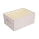 thumbnail image 1 of Contenedor De Almacenamiento De Ropa Contenedor De Almacenamiento Resistente Para Edredones Libros Sábanas XL Beige 6 Rejillas, 1 of 3