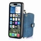 thumbnail image 5 of Funda Tipo Cartera con Correa Cruzada para iPhone 16 Plus Protección Contra Golpes Azul, 5 of 6