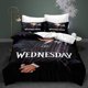 thumbnail image 1 of Bed- Duve-t Cov-er W-ednesday -Bedding S-ets Ad-dams 3D Pri-nted Lightwei-ght 3 -Piece Comfor-ter Sets 1 Duvet Co-ver and 2 Pillo-w Sha-ms for Boys Girls, 1 of 3
