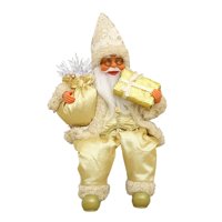 Magideal - Figurita De Papá Noel Sentado, Escena Navideña, Colección De Figuras, Artesanías, Regalo De Festival, Decoración Decorativa De Navidad, Adorno Para In 21X10X10 Cm