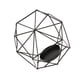 thumbnail image 4 of Boda Geométrica 3D Candelabro Geométrico Vela Soporte De Luz De Té Negro, 4 of 5