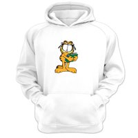 Genérico - Polerón Canguro Garfield Blanco Talla Xl Unisex