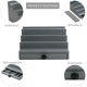 thumbnail image 4 of Organizador de colonia Fengligoo de 4 niveles, madera, gris, con cajón, 4 of 8