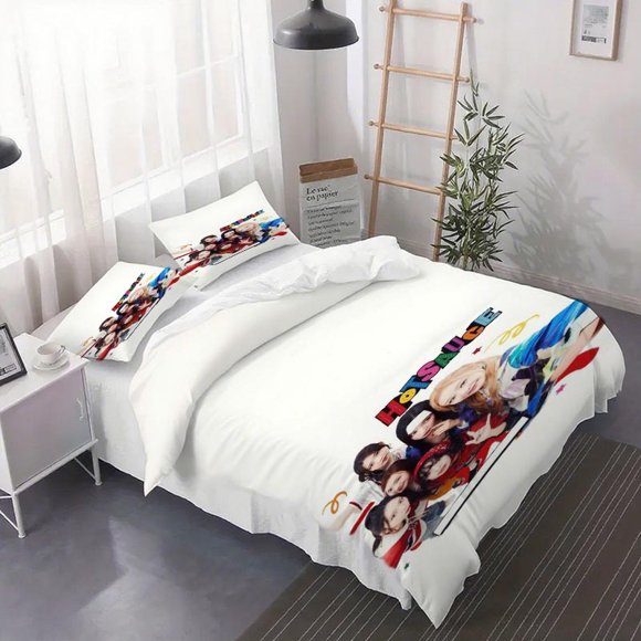 3pcs BMonster Printed bedding Includes Duvet Cover and Pillowcases - Ideal for Bedroom Decor