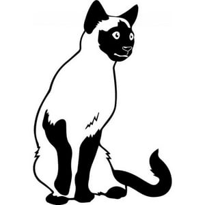 Rienda Libre Graphics - Decomural Siamese Cat Pets Vets Ws-32891