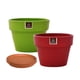thumbnail image 3 of Set de 2 Maceta Greta 22cm Verde Apio y Morron y sus platos, 3 of 3
